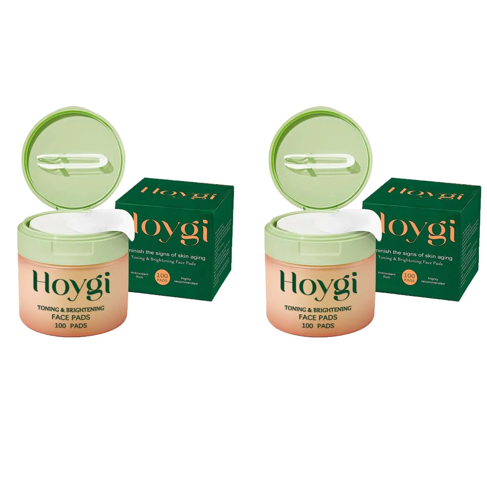 Centella Asiatica Cotton Pads – Hydrating Anti-Acne Face Pads Face Treatment Pads Zpaxo 2 x 100pcs Boxed