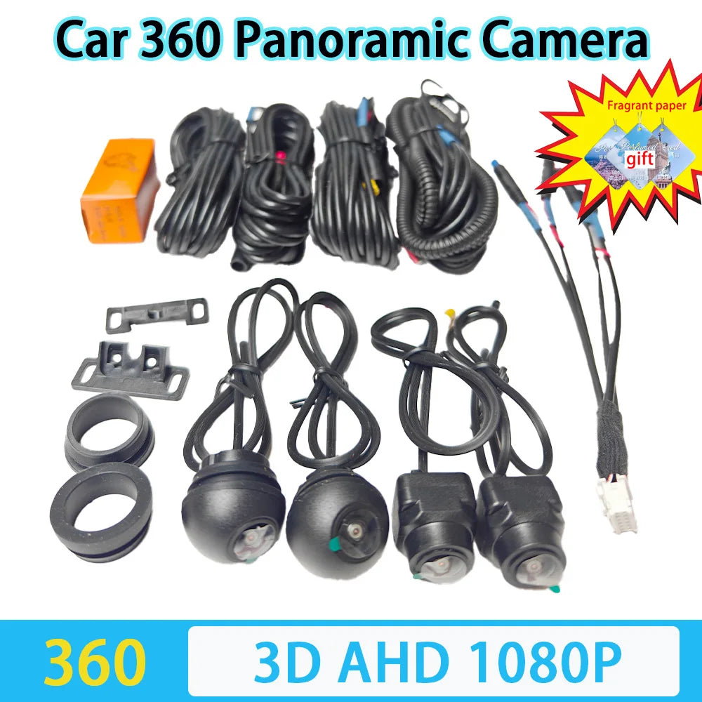 360 Car Camera 3D AHD1080P AHD720P Panoramic Surround View Right Left