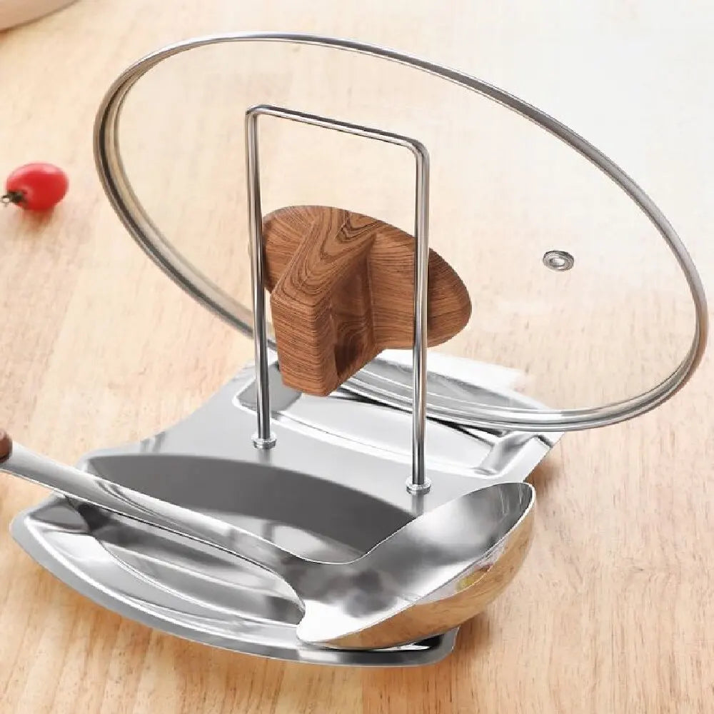 Stainless Steel Pot Lid Holder & Kitchen Storage Rack Organizer Kitchen Storage Rack Zpaxo