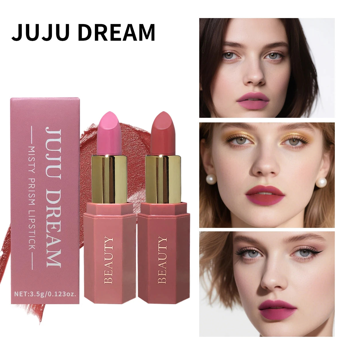 Matte waterproof velvet nude lipstick - Sexy red-brown long-lasting makeup - Professional style, easy to carry Zpaxo