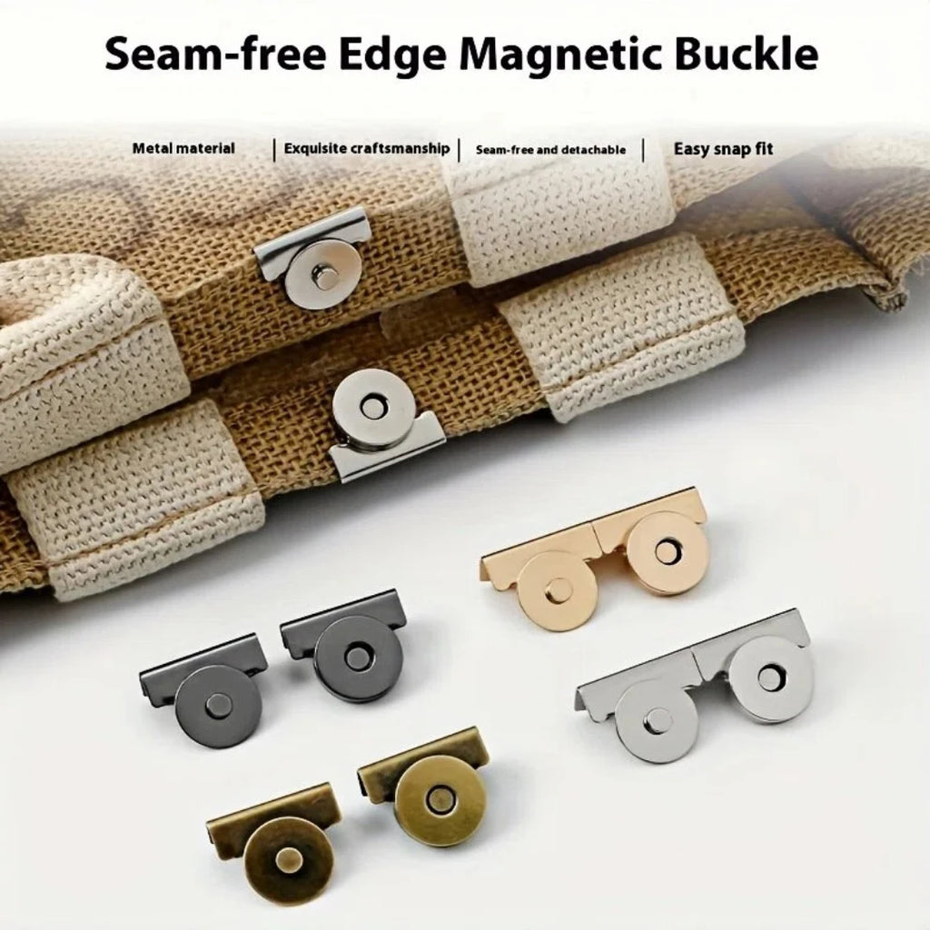 Seamless Magnetic Button Magnet Buckle Hidden Snap Shoulder Bag
