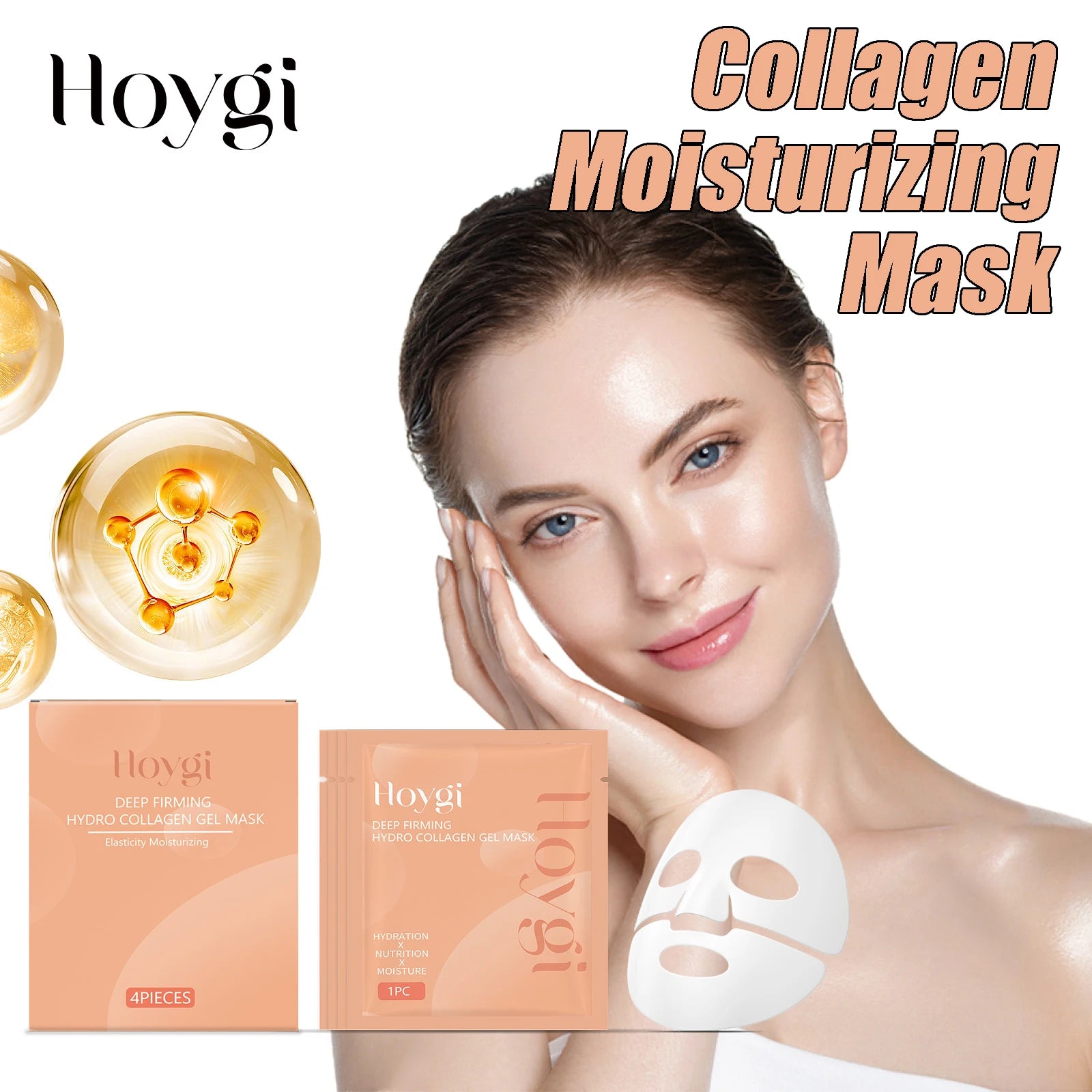 Collagen Moisturizing Mask Deep Hydration Lock Soothing Redness Cuticle Repair Long-Lasting Moisturization Hydrating Face Mask Zpaxo