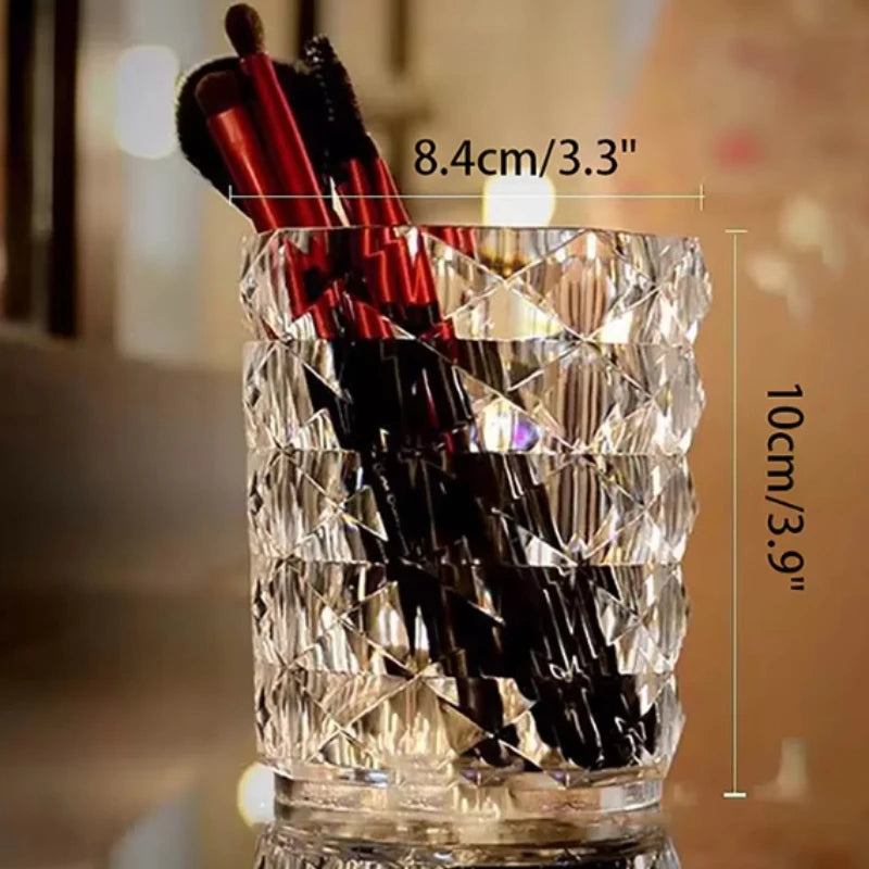 Dustproof Makeup Brush Holder – Clear Transparent Organizer Makeup Brush Holder Zpaxo