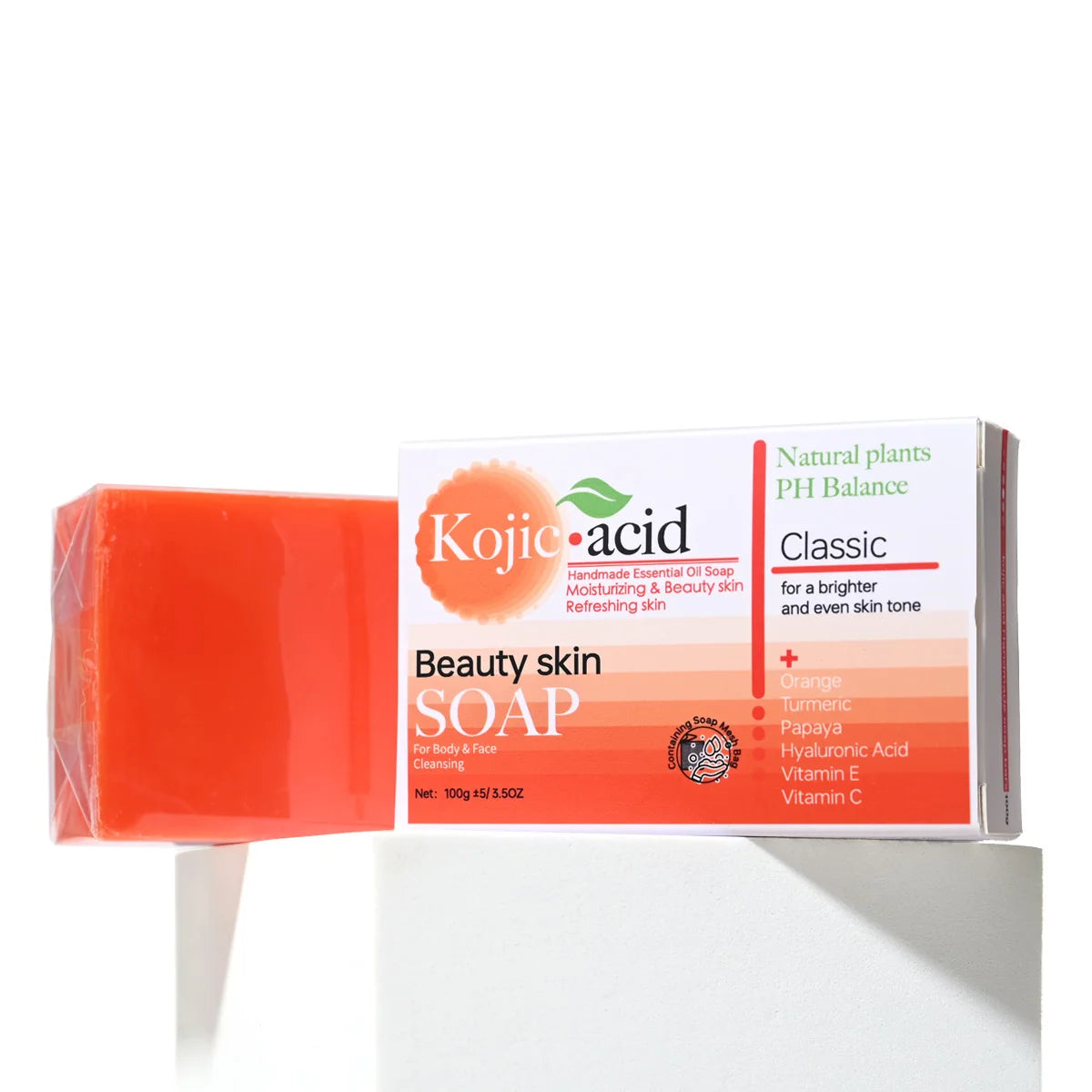 Turmeric Kojic Acid Glutathione Handmade Brightening Soap Handmade Bar Soap Zpaxo 100G HZ Kojic acid