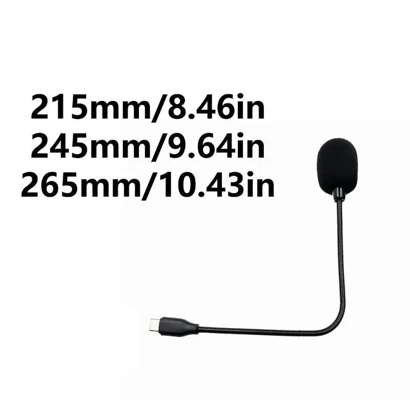 652F Omnidirectional Gooseneck Microphone Type C with IC Chip 20Hz to 16KHz Frequency Response Sponge Windscreen Included Zpaxo