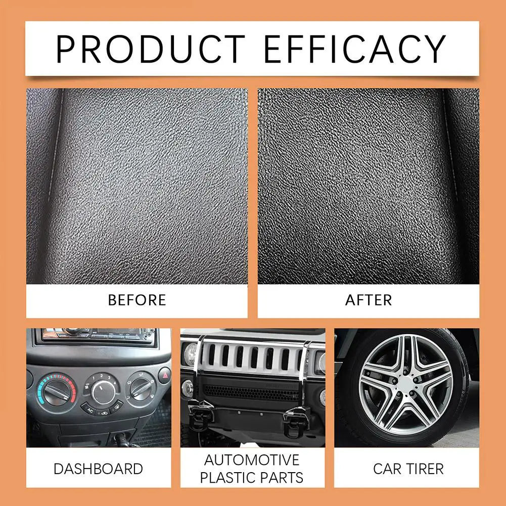 Car Plastic Restorer Spray – Deep Clean & Hydrophobic Coating Car Interior Restorer Zpaxo