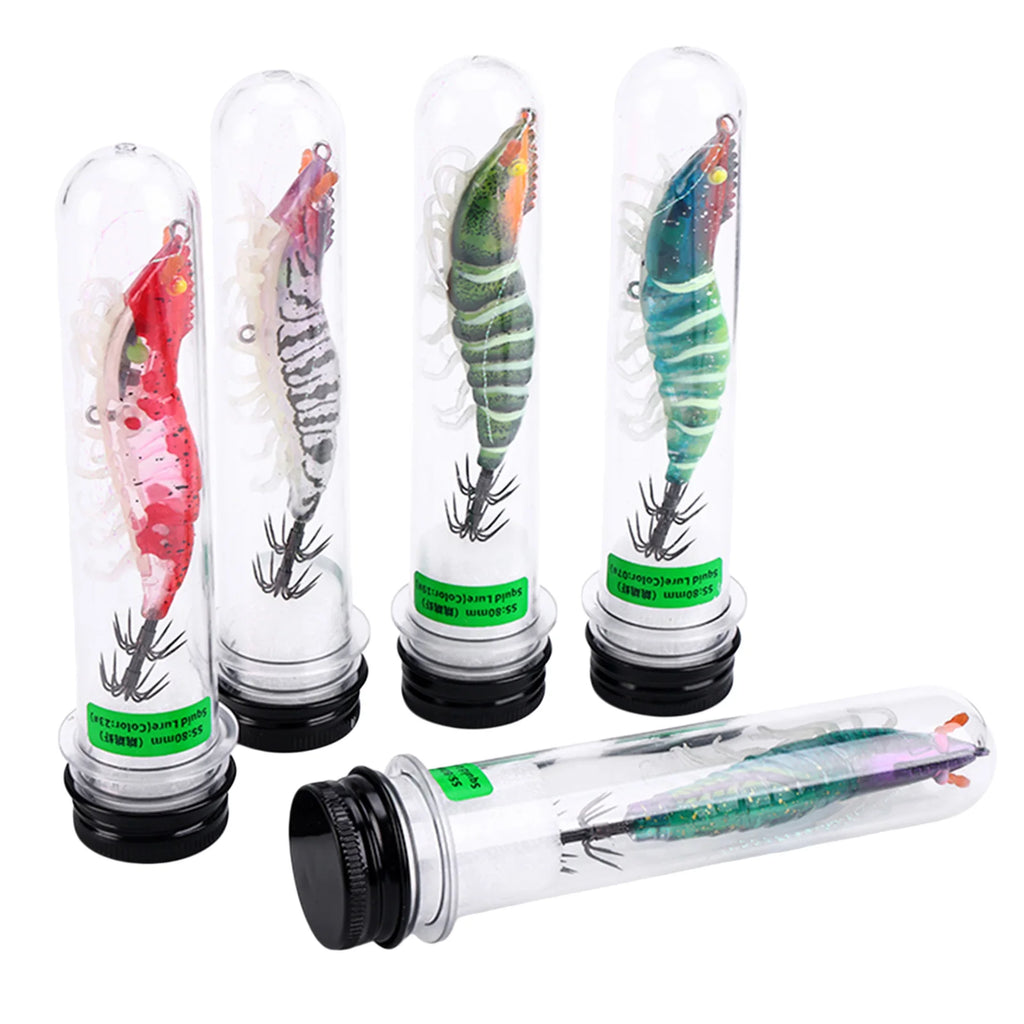 Fishing Squid Jigs Cuttlefish Lures Double-layer Rust-proof Hard