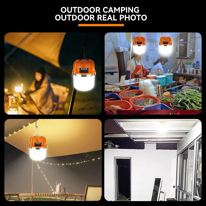 KDULIT LED Camping Lantern 800LM USB Rechargeable Hanging Light