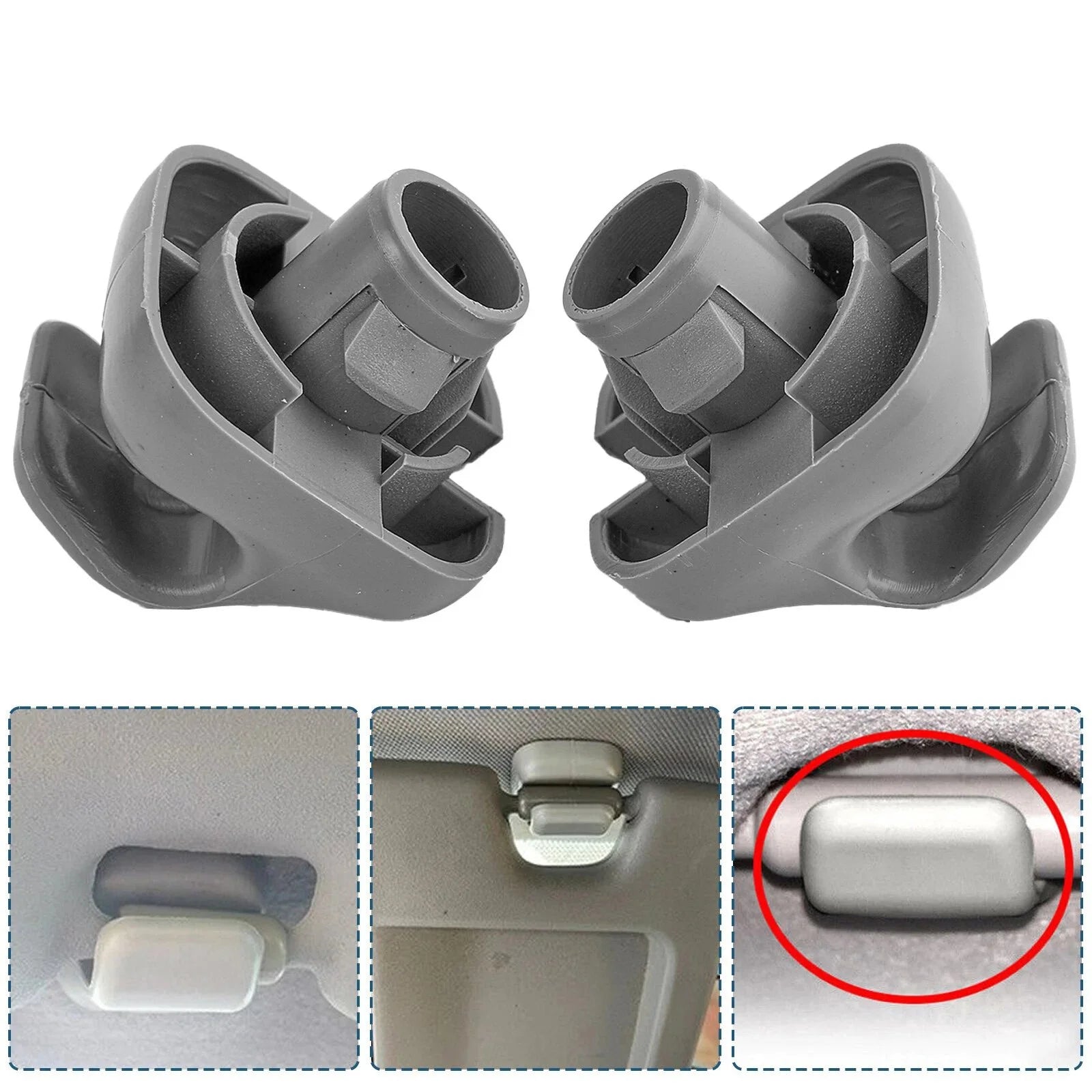 Sun Visor Shade Holder Clip Retainer Gray 88217S04003ZA Honda Accord