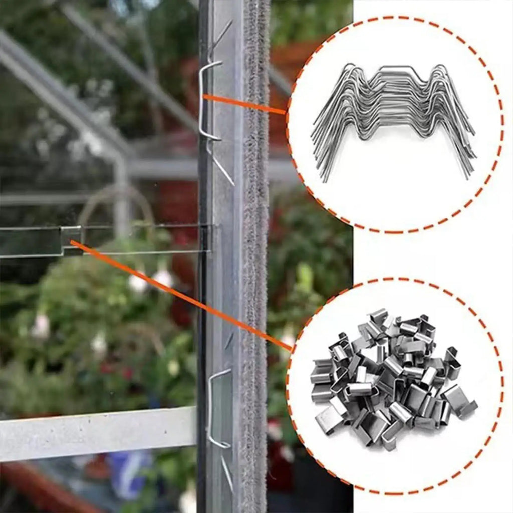 Garden Glass Glazing Clips Stainless Steel W Z Overlap Brackets Mini Zpaxo