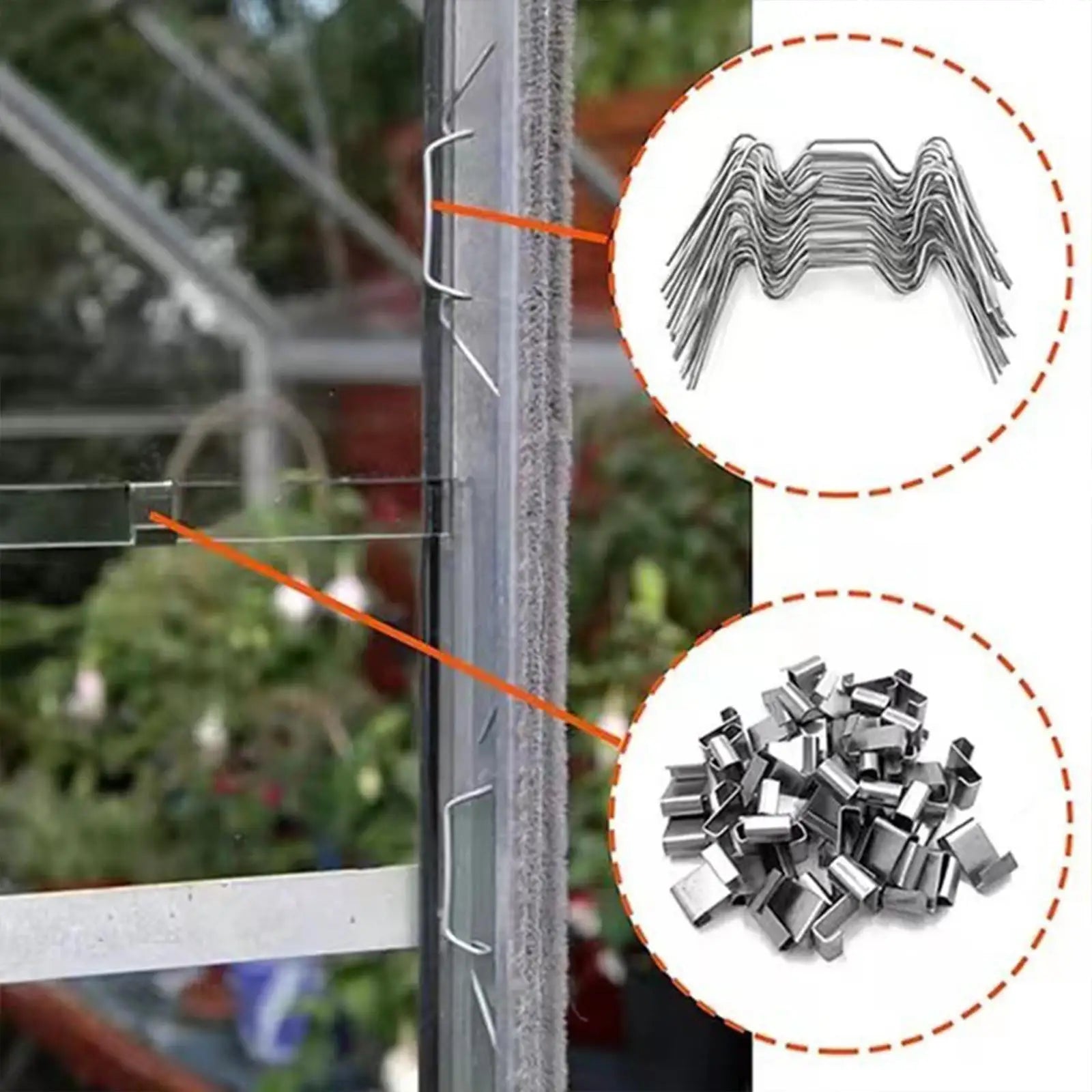 Garden Glass Glazing Clips Stainless Steel W Z Overlap Brackets Mini Zpaxo