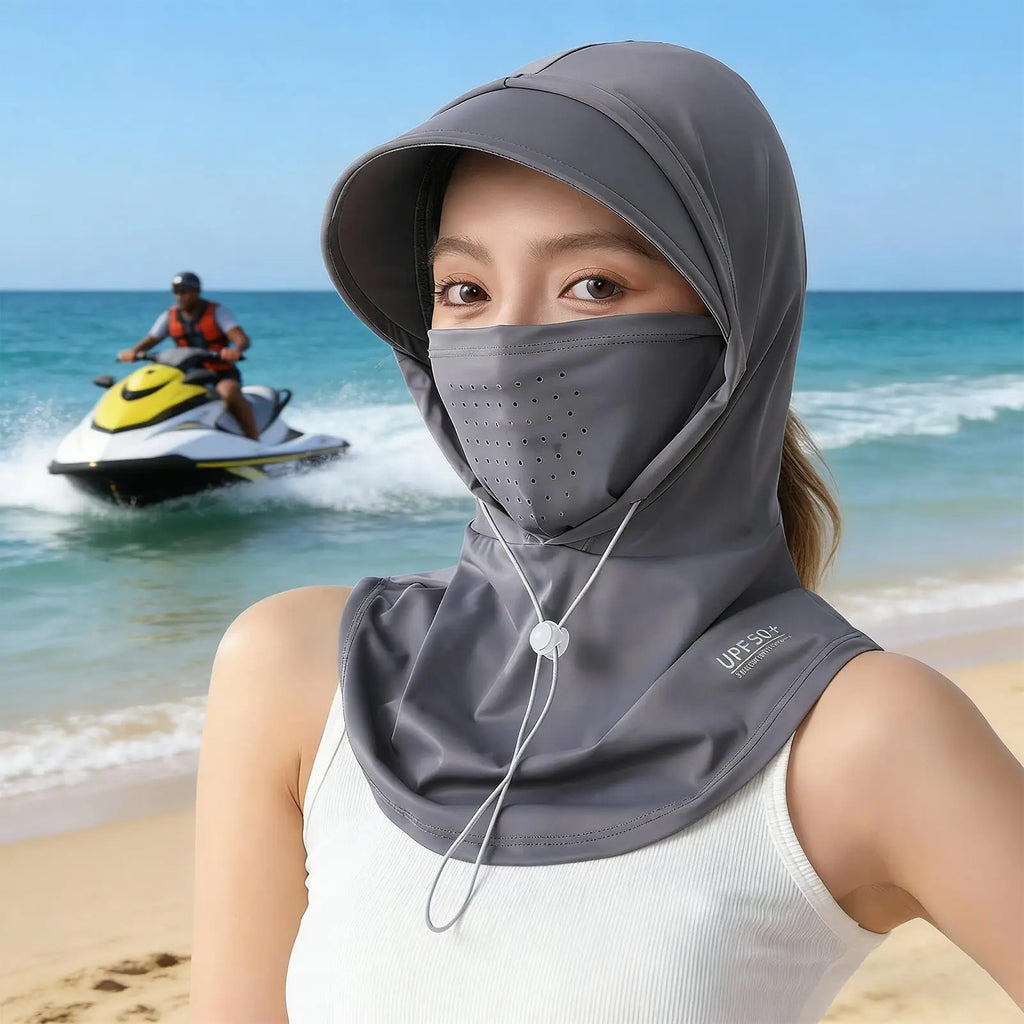 UPF 50 UV Protection Neck Scarf Hat – Cycling & Outdoor UV Sun Hat Cover Zpaxo