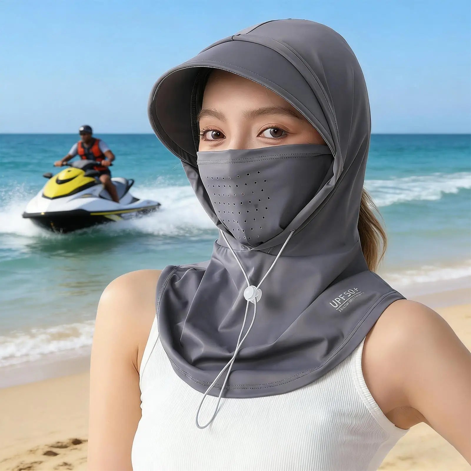 UPF 50 UV Protection Neck Scarf Hat – Cycling & Outdoor UV Sun Hat Cover Zpaxo