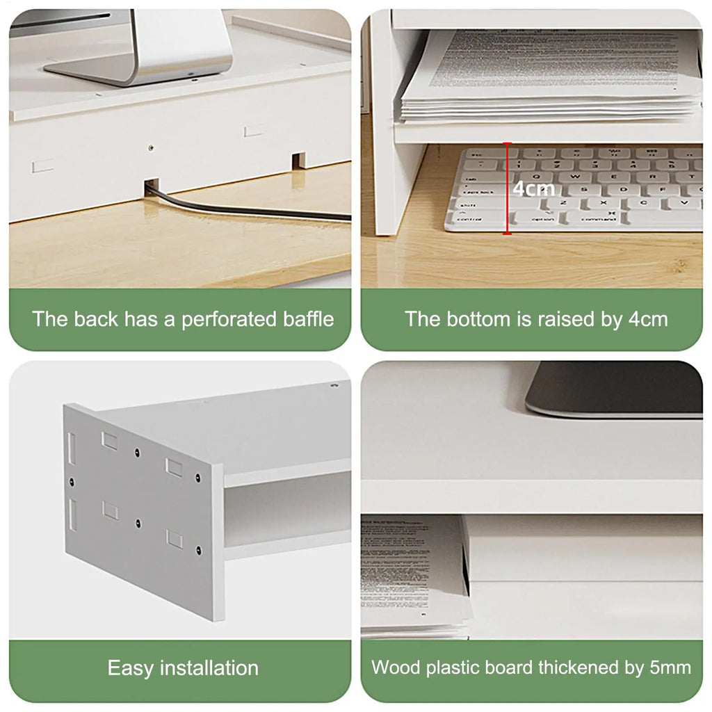 Table Monitor Stand Large Load Bearing Home Office Laptop Riser