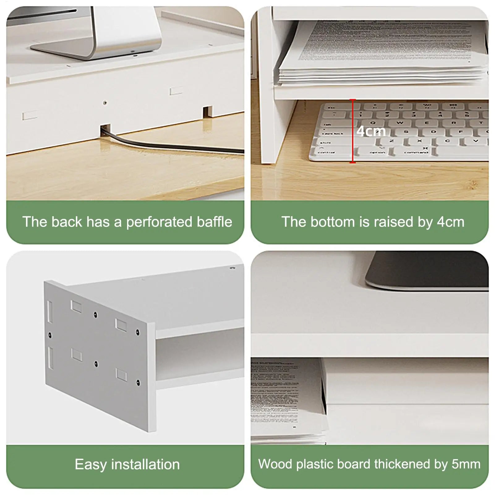 Table Monitor Stand Large Load Bearing Home Office Laptop Riser