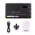 Andoer W140 RGB LED Video Light Rechargeable Photography Fill CRI95+