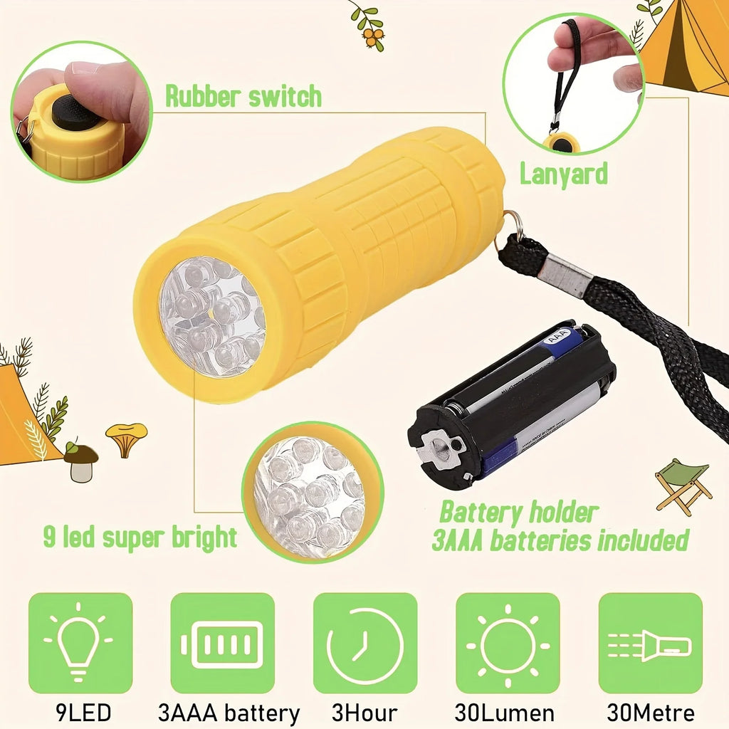 Mini Portable LED Handheld Flashlight Flash Light Battery Hunting Zpaxo