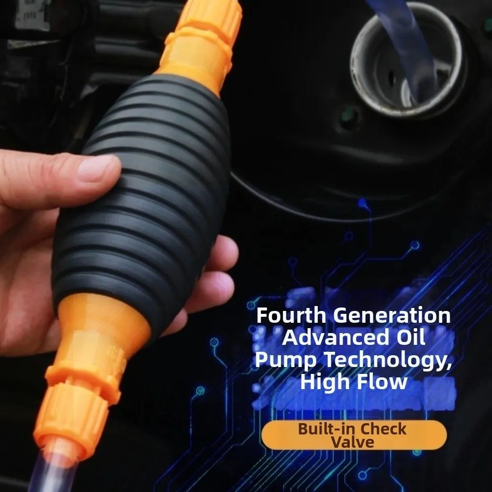 Universal Manual Fuel Pump Flow Safe Transfer Hoses Multifunctional Zpaxo