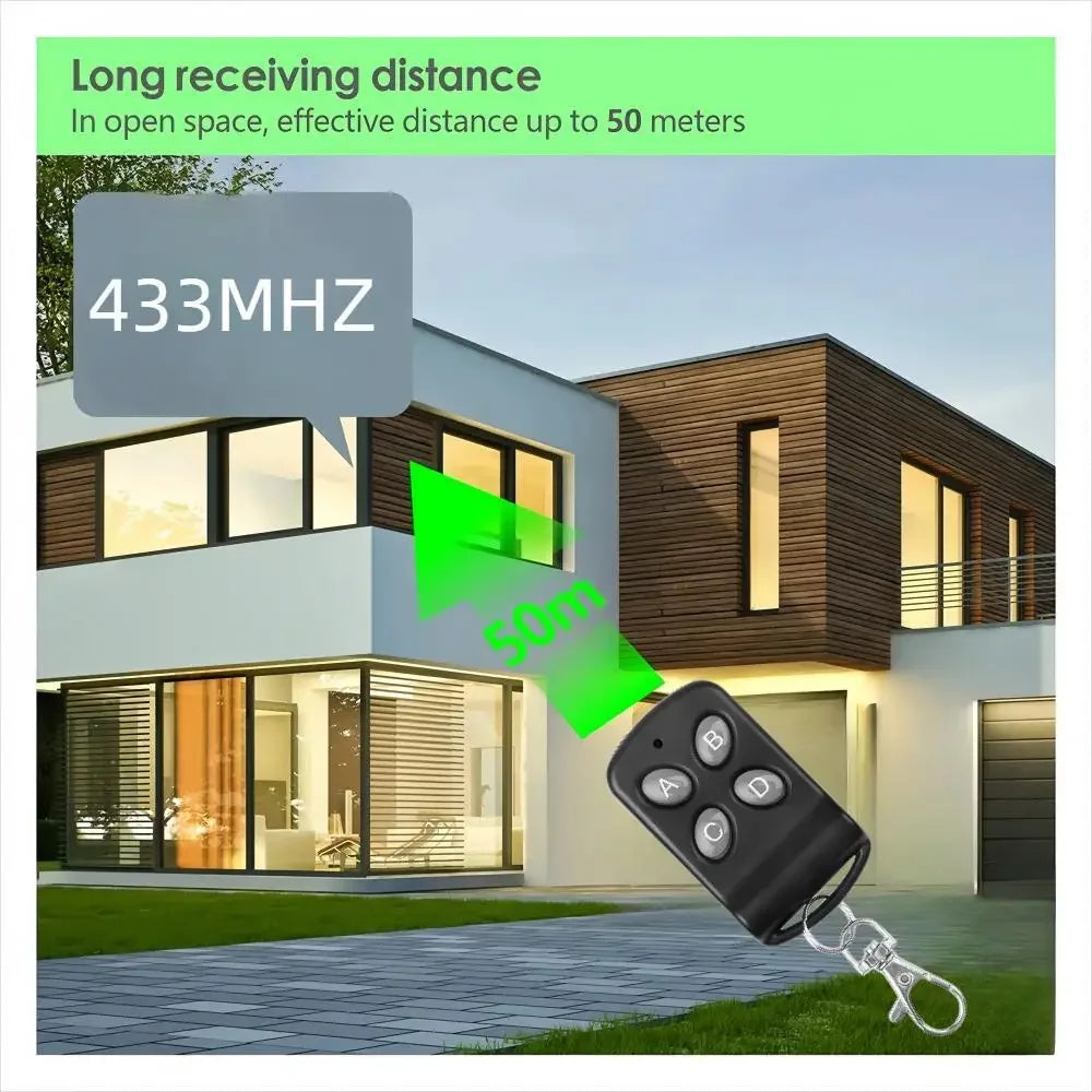 10/5PCS 433Mhz Duplicator Wireless Cloning Remote Control 4CH Electric Copy Controller RF Wireless Transmitter for Garage Door Zpaxo
