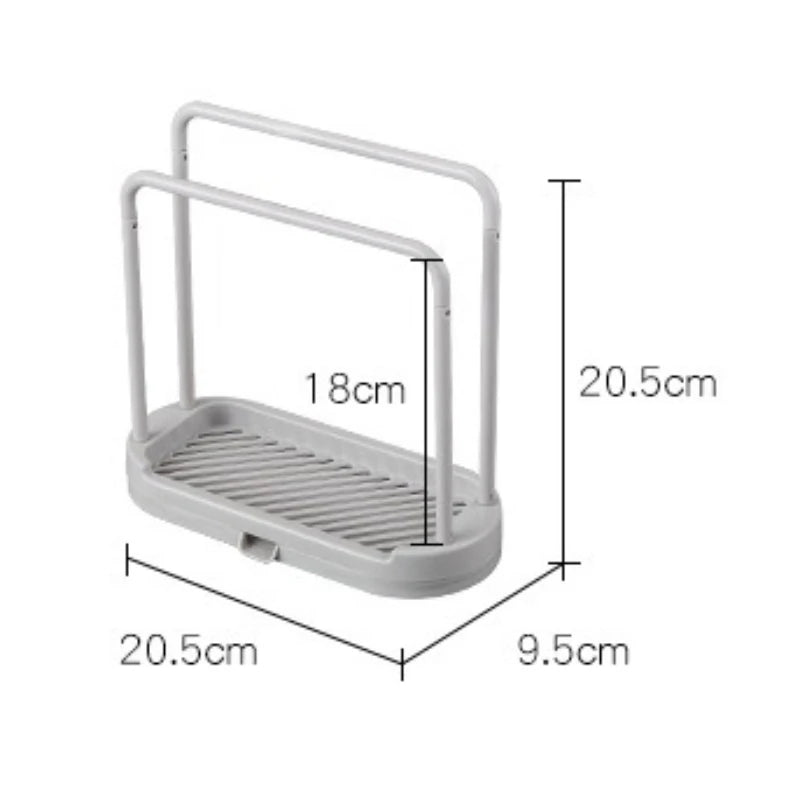 Sink Sponge & Rag Drain Rack – Kitchen Storage Basket Sink Storage Rack Zpaxo