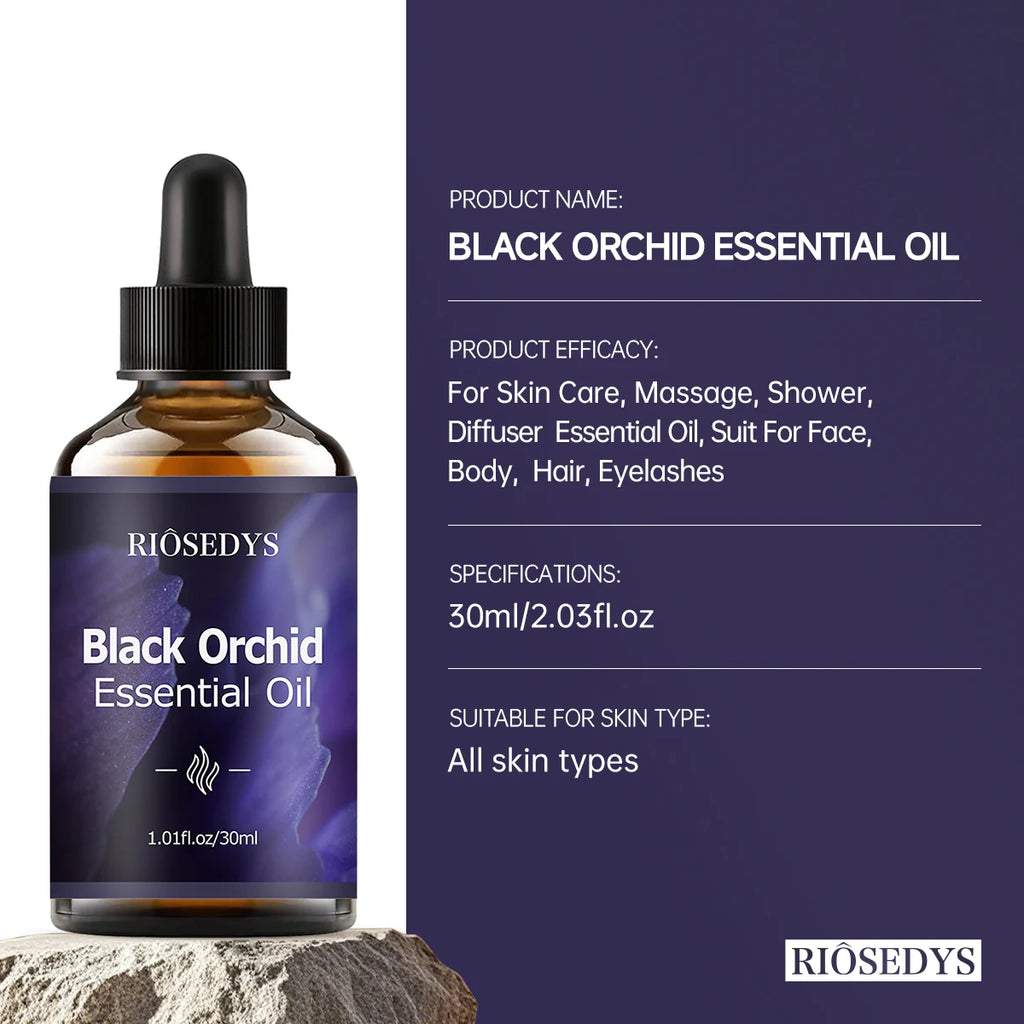 Black Orchid Essential Oil Refreshing Aroma Suitable Body Massage Zpaxo
