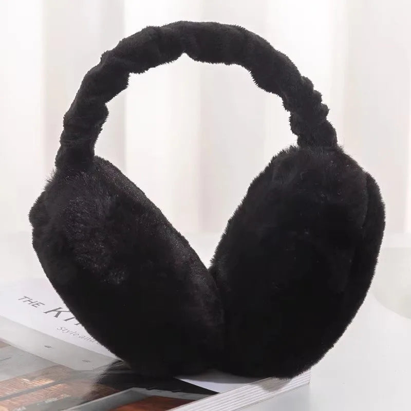 Soft Faux Fur Earmuffs – Unisex Foldable Winter Ear Warmers
