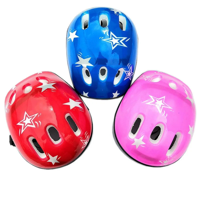 Children's Thickened Knee Protection Roller Skating Helmet Protector Skateboard Balance Car Roller Skateboard Protector Set Zpaxo