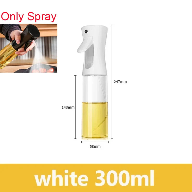Plastic Spray Oil Sprayer Bottle Dispenser Jar Cruet BBQ Kitchen Zpaxo spray white 300ml