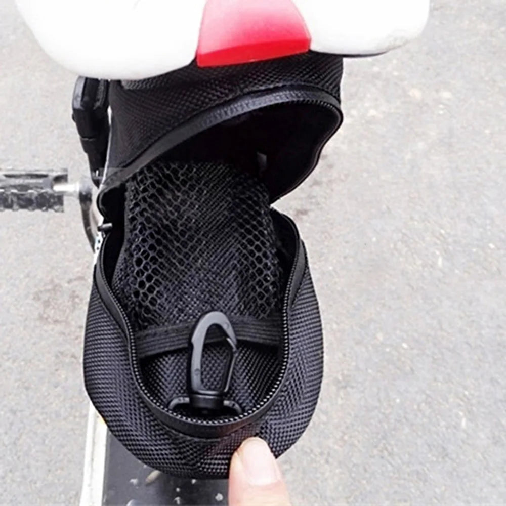 Bicycle Saddle Bag Rainproof Reflective Safety Shockproof Bike Seatpost Rear Tail Bag with Tire Lever Storage outdoor Bike MTB Zpaxo