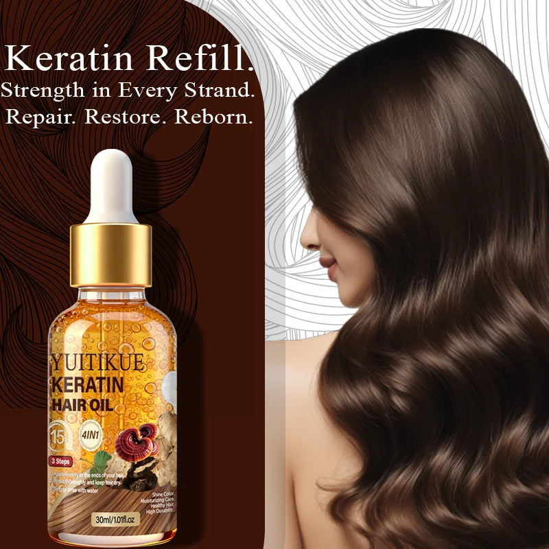 YUITIKUE Keratin Hair Oil – Protein Infused, All Hair Types 30ml Keratin Hair Oil Zpaxo