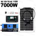 7000W Solar Panel Complete 12V 24V 220V 110V Inverter 700W Rate