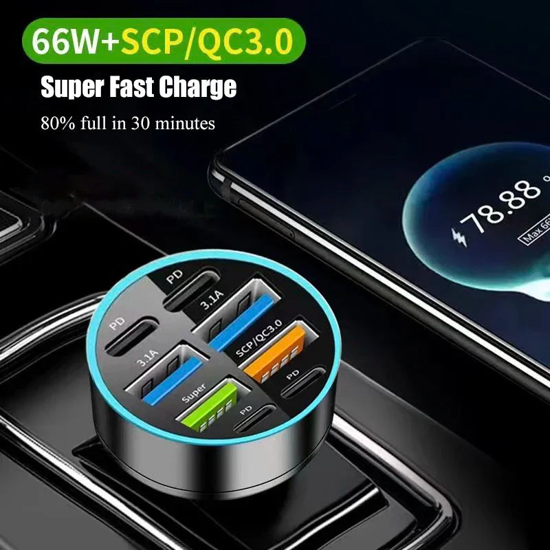 UYUXIO 1 USB C Car Phone Charger 4 PD Fast Charge Adapter Iphone Ipad