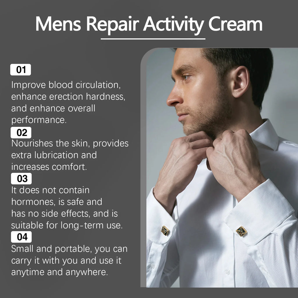 Men's Body Care CreamMen's Endurance Boosting Body Massage CreamLong-Lasting Strengthening & Invigorating Care Cream Zpaxo