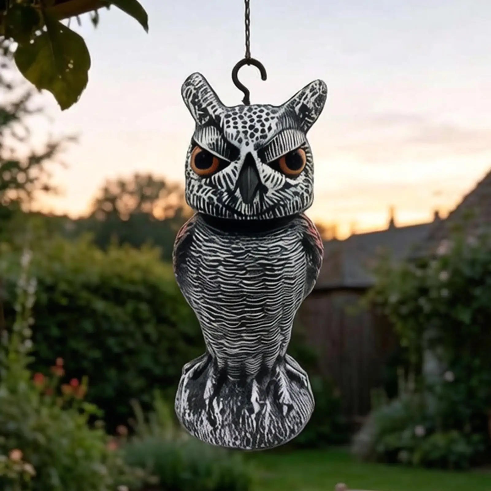 Owls Keep Birds Away Realistic Owl Garden Decoration Patio Bird