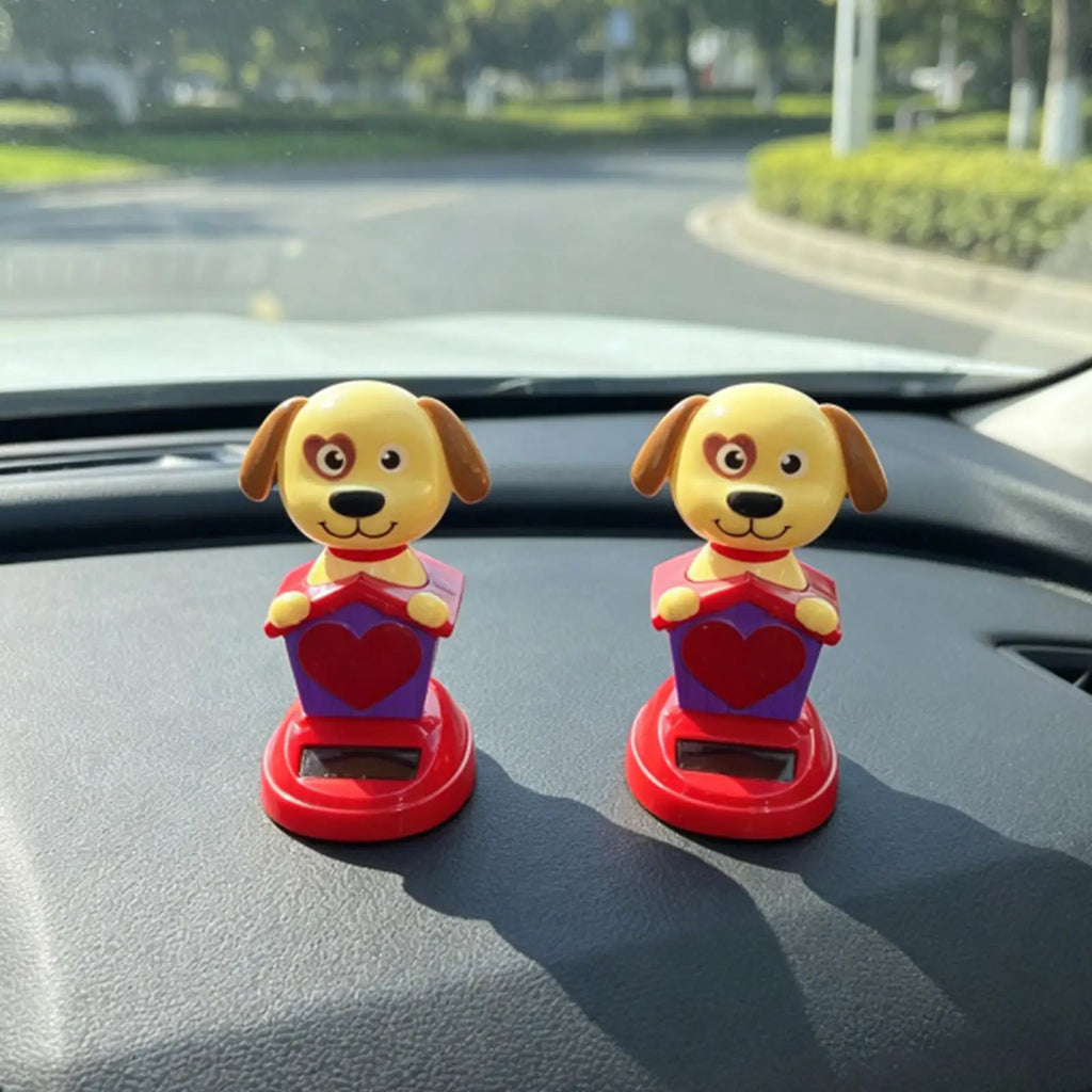Solar Dashboard Dog Figurine – Swaying Car Decor Ornament Dashboard Car Ornament Zpaxo