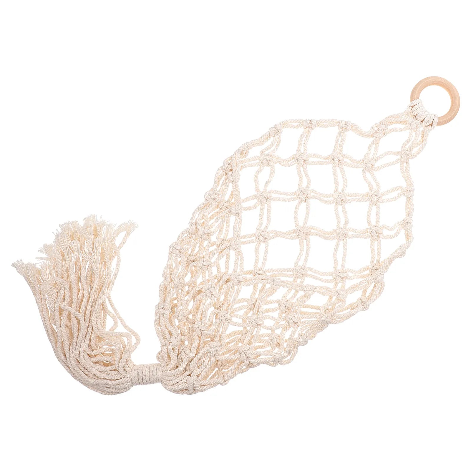 Modern Minimalist Cotton Rope Hanging Basket Woven Decorative Storage