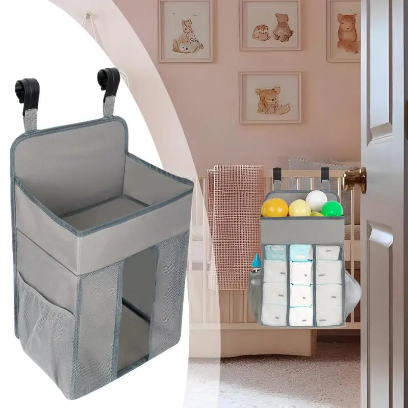 Diaper Organizer Hangable Nappy Storage Multifunctional Hangable Diaper Organizer for Dormitory RV Travel Changing Table Zpaxo