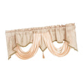 Boho Rod Pocket Valance – Short Blackout Window Curtain Window Valance Curtain Zpaxo Champagne