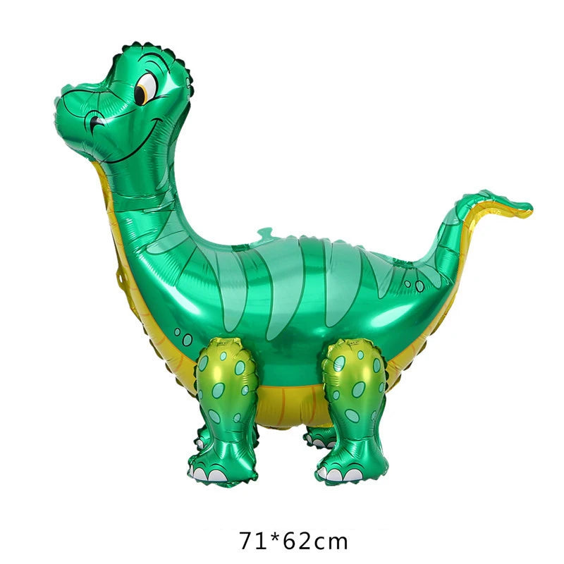 4D Giant Walking Dinosaur Foil Balloons Jungle Animal Childrens Zpaxo Pink As shown