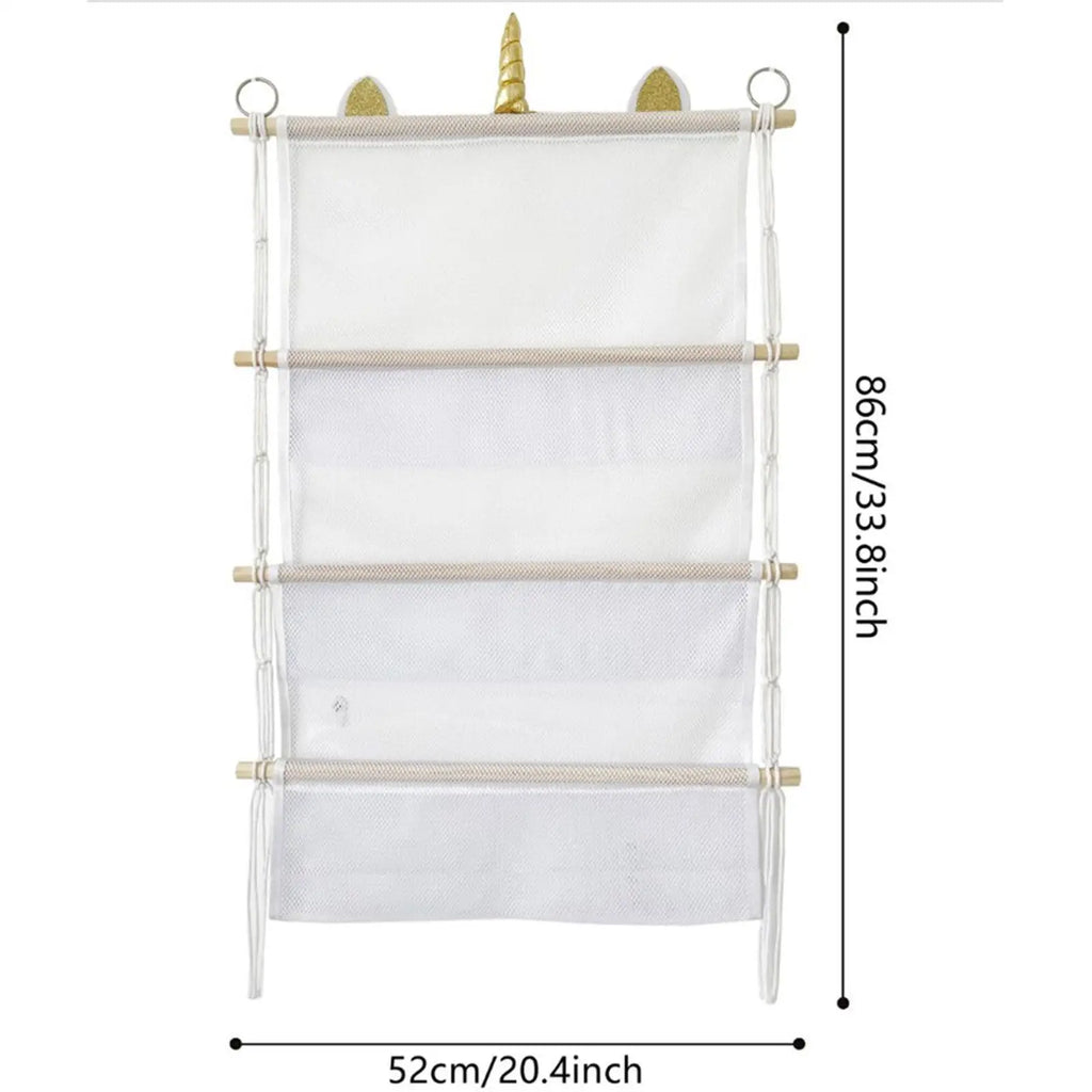 Wall Hanging Toy Organizer Home Decor Easy Hang Book Doll Storage Zpaxo