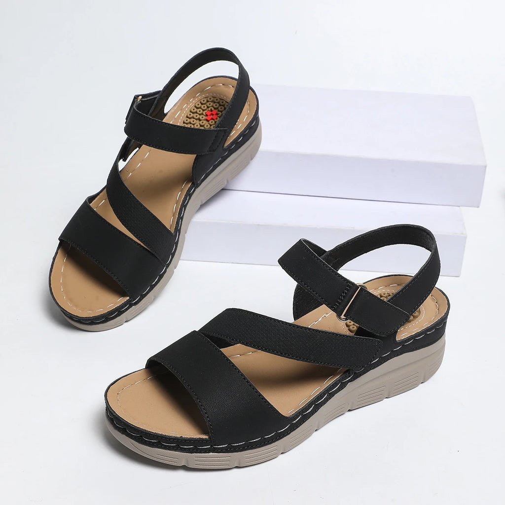 Summer Women's Non-slip Wedge Sandals Slides Party Footwear Ladies
