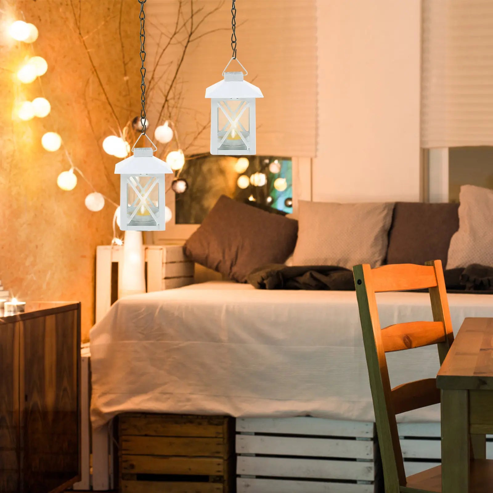European Retro Iron Wall Hanging Candleholder Decorative Art