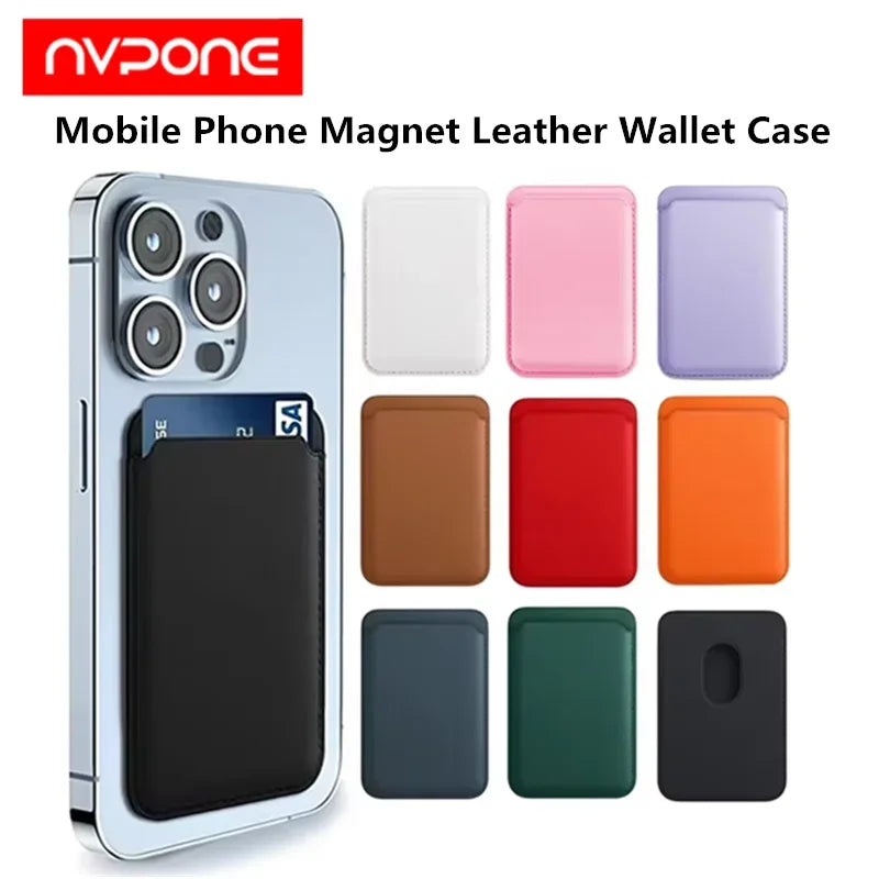 Mobile Phone Magnet Leather Wallet Case Iphone 15 Max Magsafe 14 13