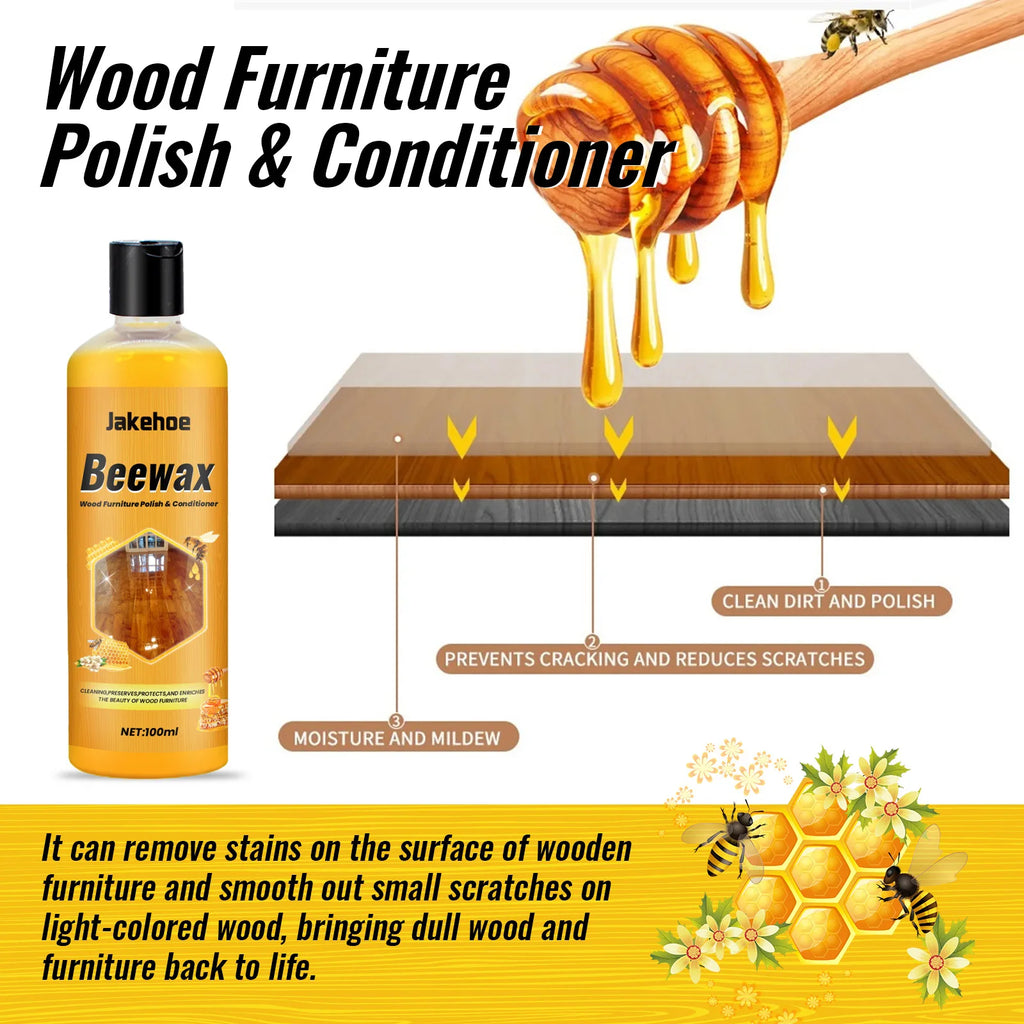 Beeswax Wood Floor Cleaner & Polish – Shine, Protect & Clean Wood Floor Polish Zpaxo