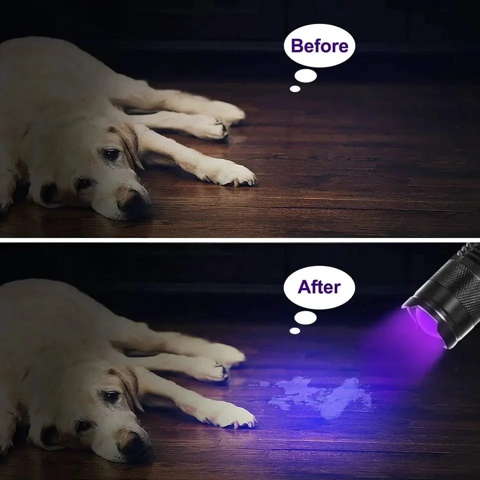 ESMARTER UV Blacklight Flashlight 365/395nm – Zoomable Torch UV Blacklight Flashlight Zpaxo