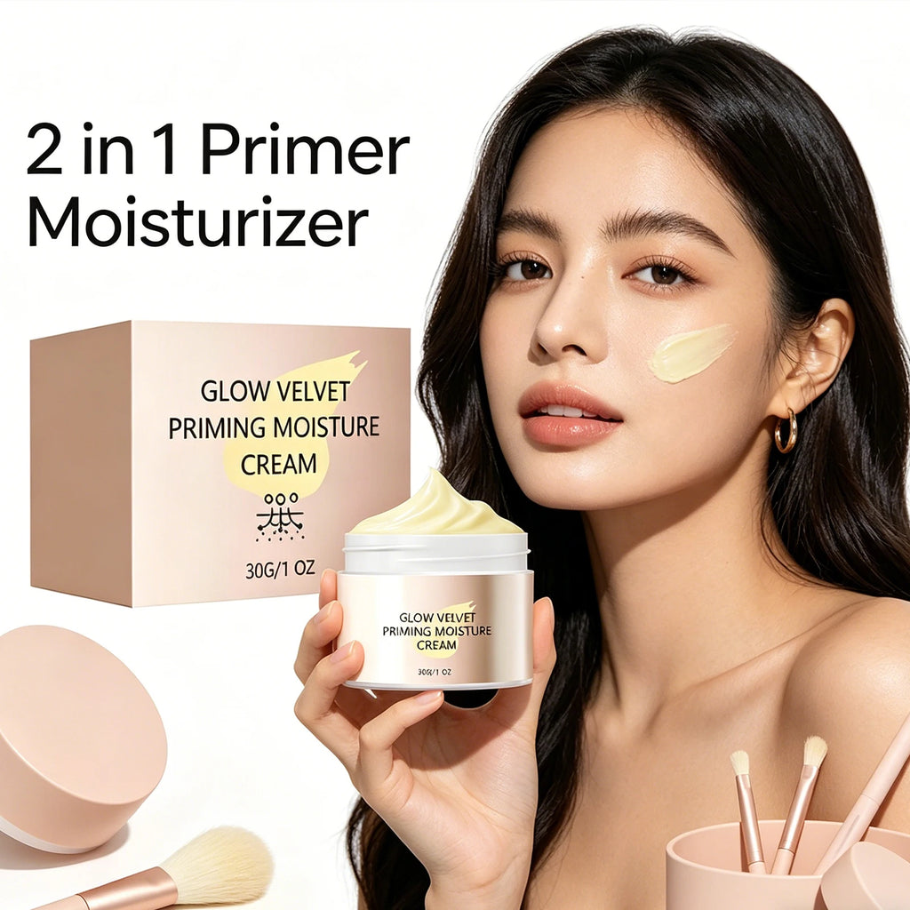 2 in 1 Primer Moisturizer Makeup Primer Deep Hydrating Non Greasy Long Lasting Flawless Base Smoothing Fine Lines 30g Zpaxo