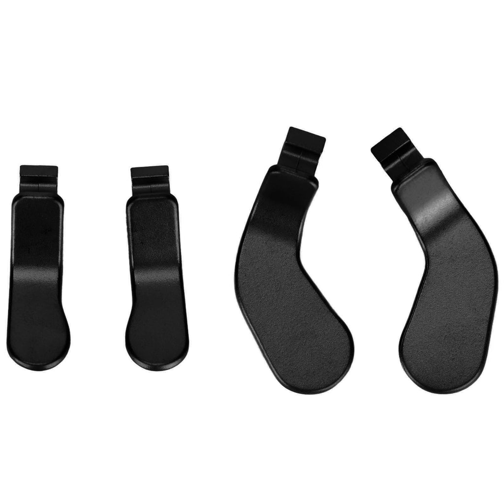4PCS Controller Paddles Stainless Steel Replacement Controller Parts for Xbox One Elite Controller Series 2 Model 1797 Zpaxo black