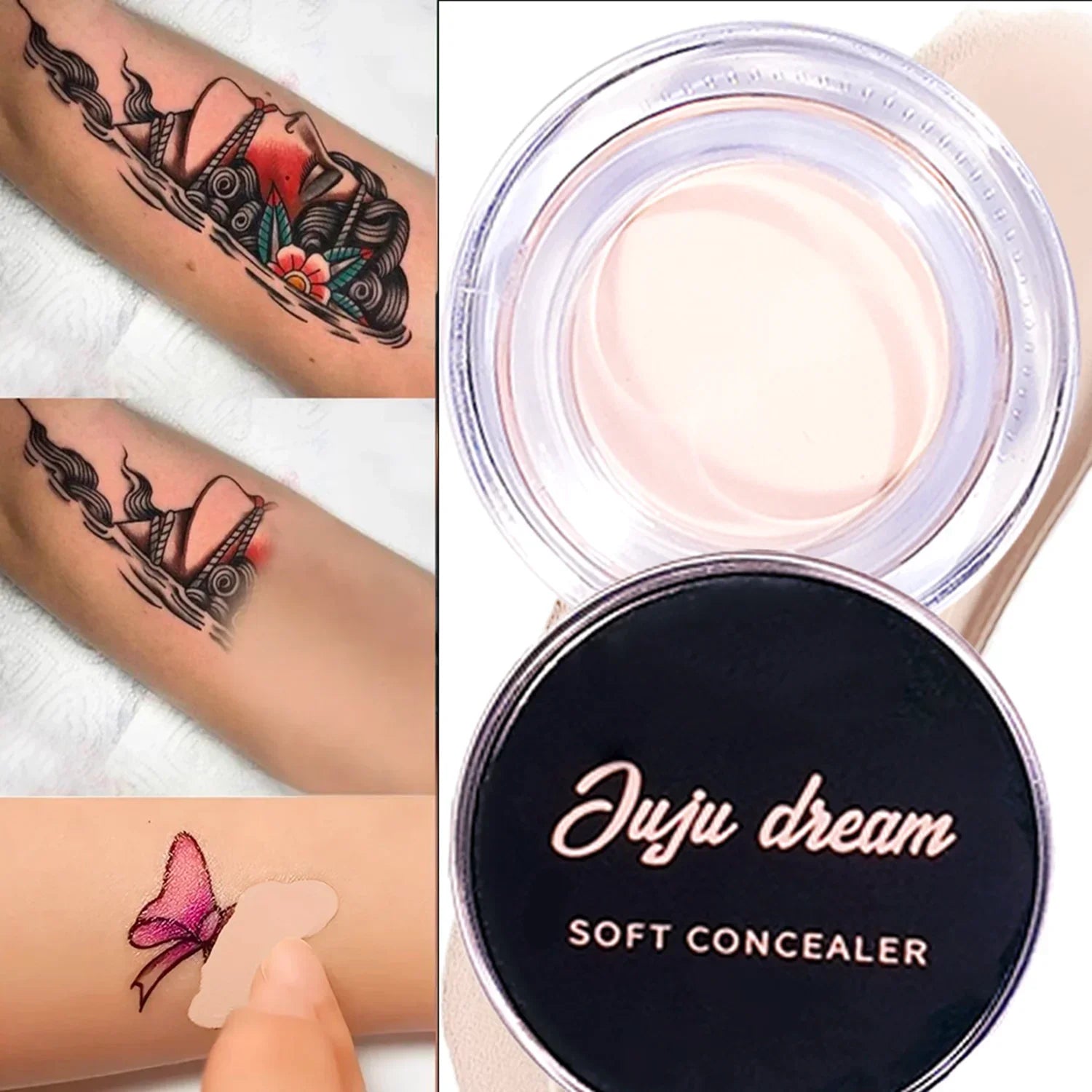 Full Coverage Waterproof Concealer – Hides Tattoos, Scars & Blemishes, Natural Matte Foundation for All Skin Tones, Long-Lasting Zpaxo