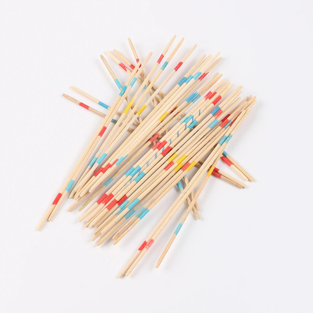 Pick Up Sticks Table Game Wooden Pick up Classic Game Mikado Spiel for Adults Kids Fun Party Family Game Zpaxo