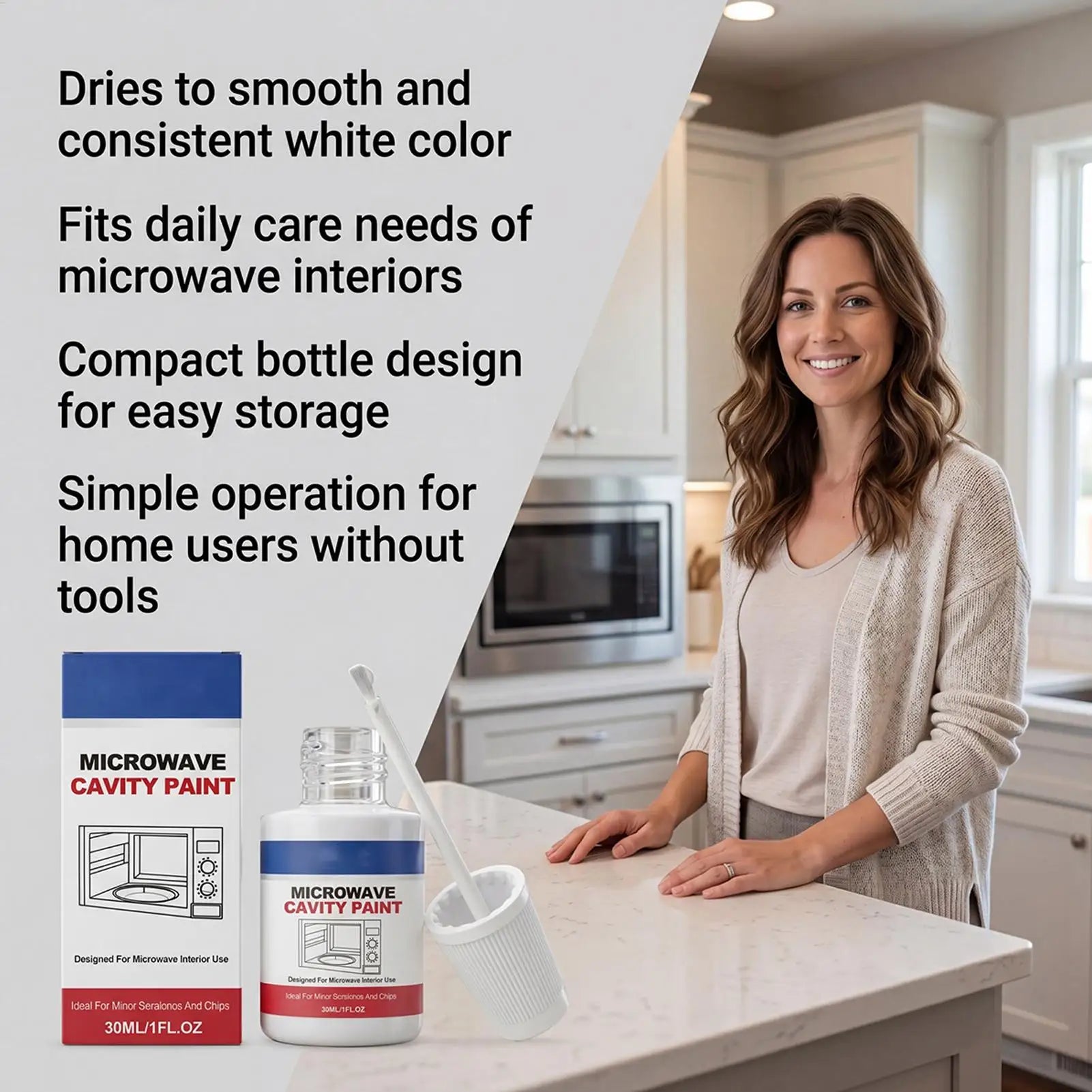 Microwave Interior Paint Gloss Cavity Touchup Appliance Coating